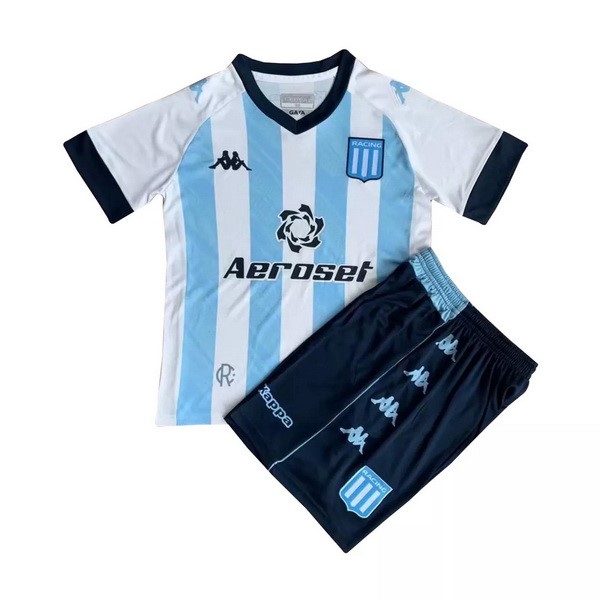 Trikot Racing Club Heim Kinder 2021-22 Blau Weiß Fussballtrikots Günstig